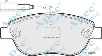 APEC BRAKING pad1550 -  Комплект тормозных колодок, дисковый тормоз